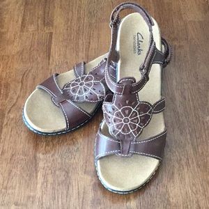 Clarks Bendables Leather Sandals